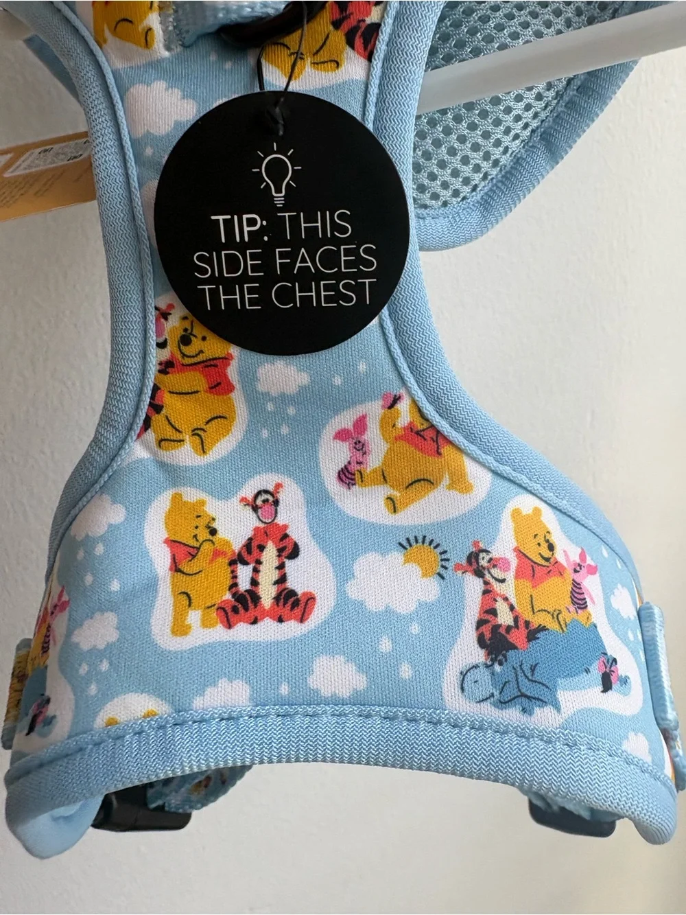 Sassy Woof X Disney Winnie the Pooh Adjustable Dog Harness Blue Small
